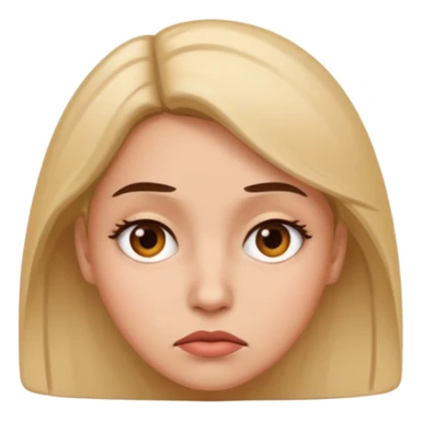 I want an emoji of a sassy woman looking unimpressed as if to say "yeah...no..." sticker