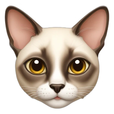 Rich siamese cat sticker