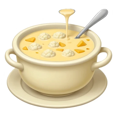 Califlower and cheese soup sticker