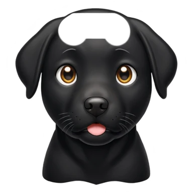 Black Labrador sticker