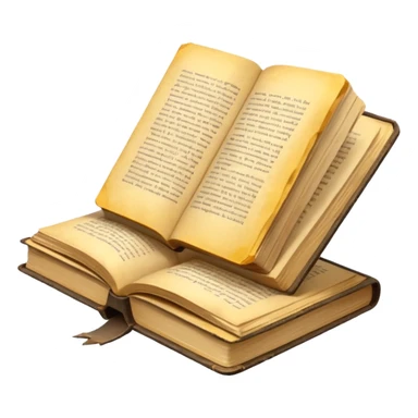 open old book low poly sticker