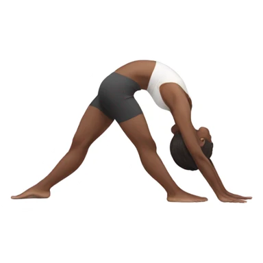 Back bend yoga sticker