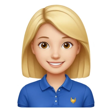 A preppy girl sticker