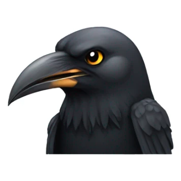 Crow with a bullet  sticker
