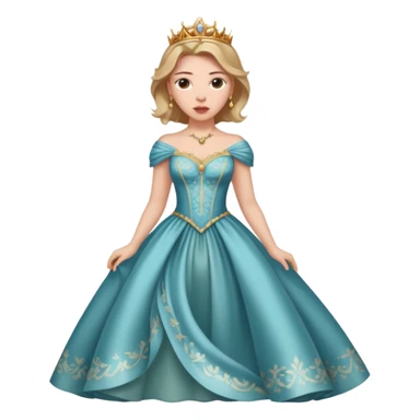 Scarlett Johansson in a princess dres sticker