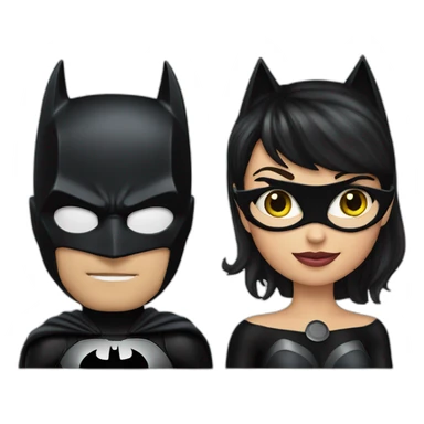 batman and catwoman sticker