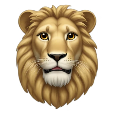 Un lion Cagoulé sticker