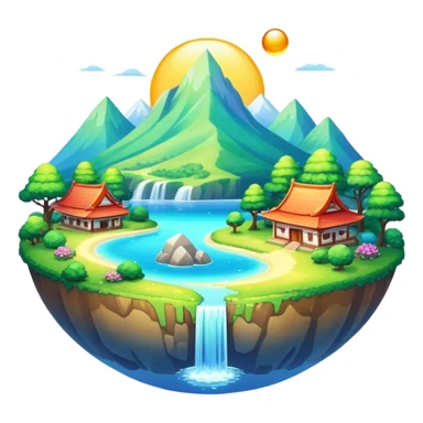  Glorious Shiny Sparkly Scenic Scenery Deco Fakémon sticker