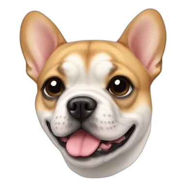 french bulldog shiba inu black snout sticker
