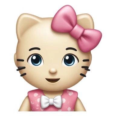 touched Hello kitty  sticker