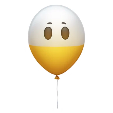 Glue attached to balloon  sticker