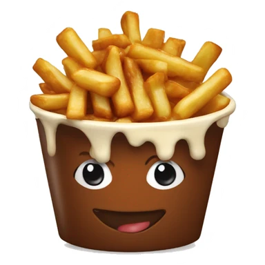 Poutine qui mange du chocolats  sticker