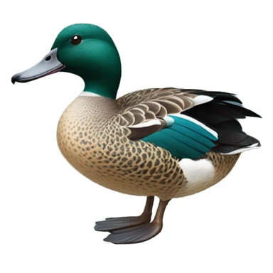 Blue wing teal duck  sticker