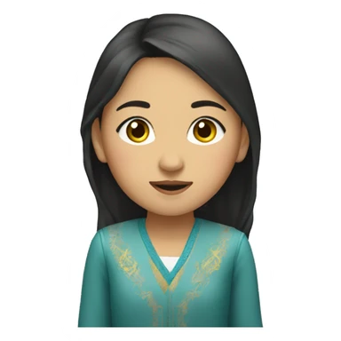 Kazakh girl sticker