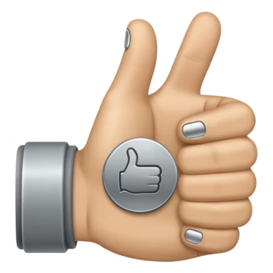 thumbs up but grey no thts bad i want like the android one but color is grey sticker