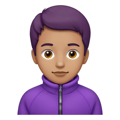 La tercera imagen, manten el forro polar morado sticker