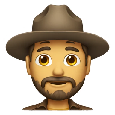 Cuyo con un sombrero de vaquero  sticker