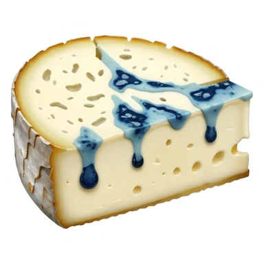 moldy brie cheese slice sticker