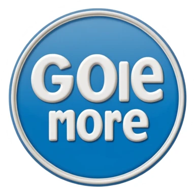 A PVC patch showing the words "GO ONE MORE" sticker
