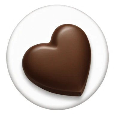 one heart shaped chocolate truffle sticker