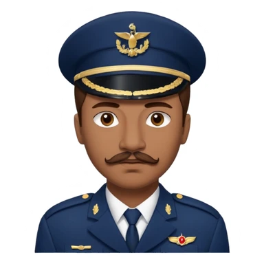 A Young man with brown hair laid back, with mustache and no beard, with pretty brown eyes, thin lips, wearing navy blue army uniform, looking like Leonidas from “Wounded love” Turkish series sticker