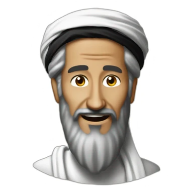 Osama bin Laden happy sticker