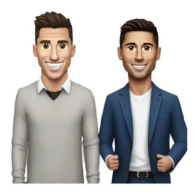 cristiano ronaldo and messi sticker