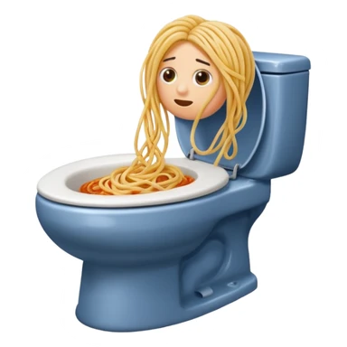 Spagetti and toilet sticker