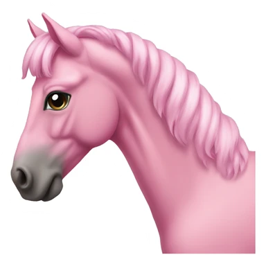 A pink horse sticker