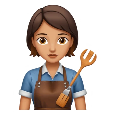 Leather Craft Worker woman  sticker
