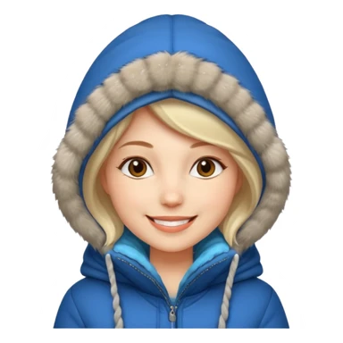 woman in winter outfit sticker