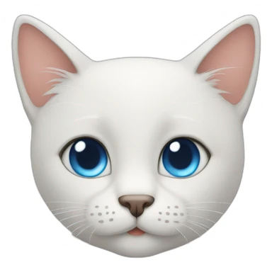 handsome blue eyes man with cute cat sticker