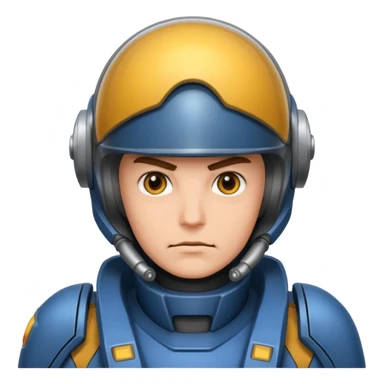 A giant mecha pilot sticker