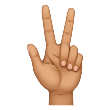 Peace sign with the thumb sticking out  sticker