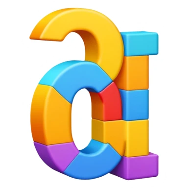 Alphabet letters sticker