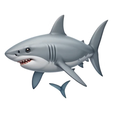 Farting shark sticker
