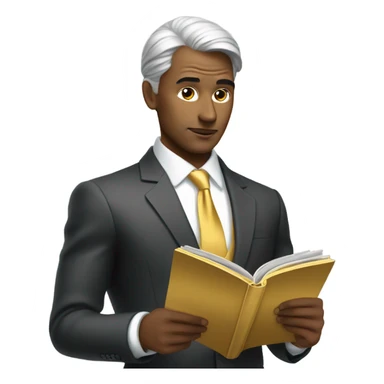 Billionaire reading gold magazine sticker