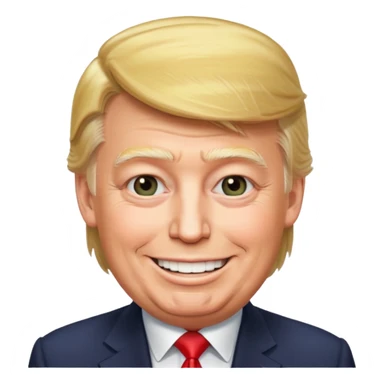 Treump avec des feuk sticker