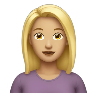 blond masc woman sticker