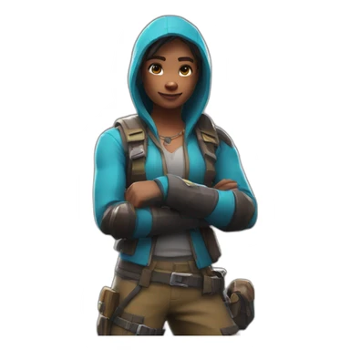 fortnite skin met een wapen sticker
