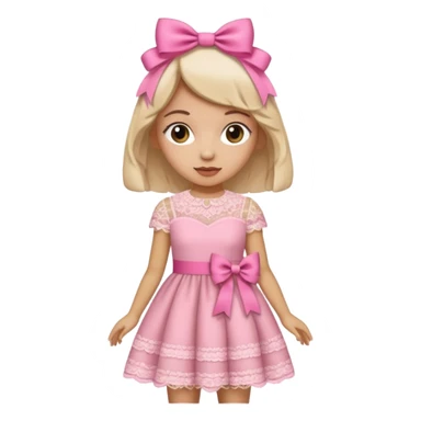 Coquette aesthetic pink sticker