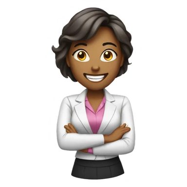 energetic BUSINESS women sticker