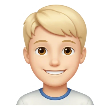 smiling boy indoors sticker