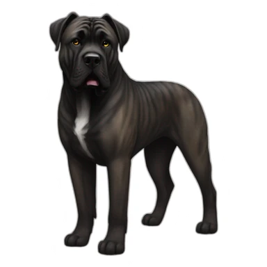 Presa canario brindle black  mastiff  sticker