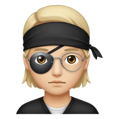 working with eye patches sticker