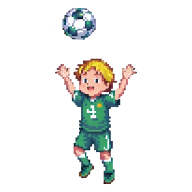 kid catching football sticker