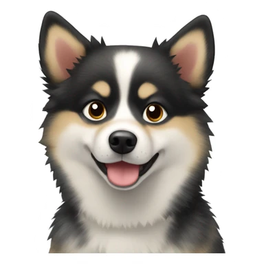 Speckled pomsky sticker