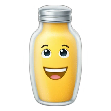 happy salt shaker sticker