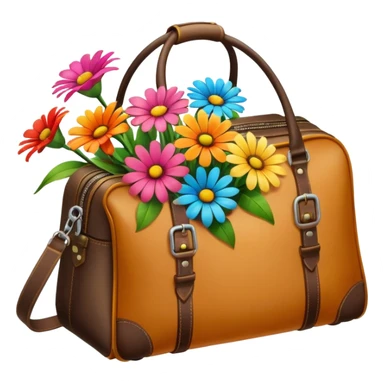 Flower bouquet travel sticker