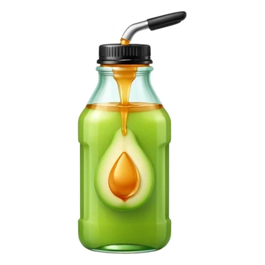 Thin tip squeeze bottle with honeydew jam sticker